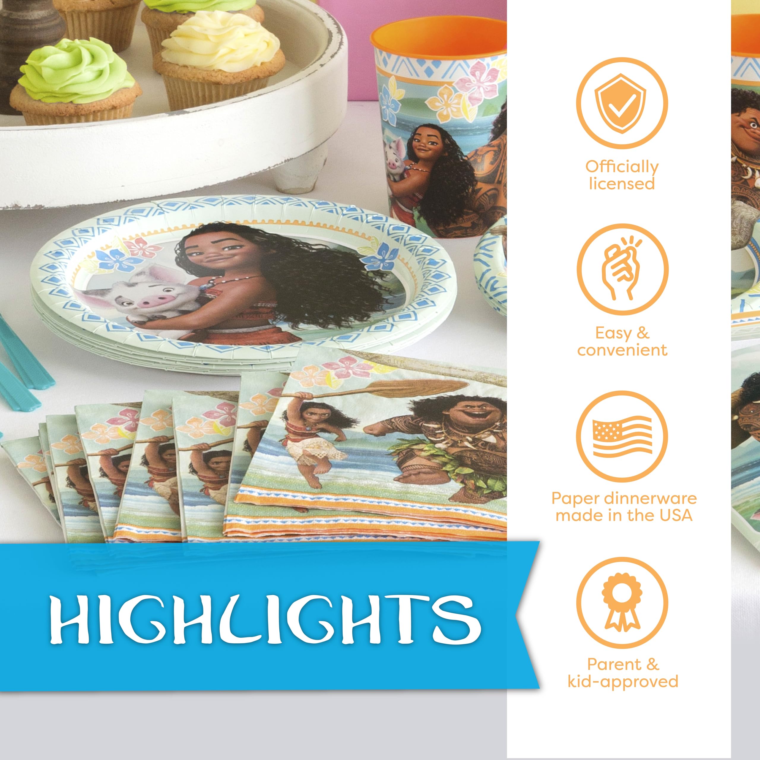 Unique Moana officially licensed collection confirms authentic character-themed decor.