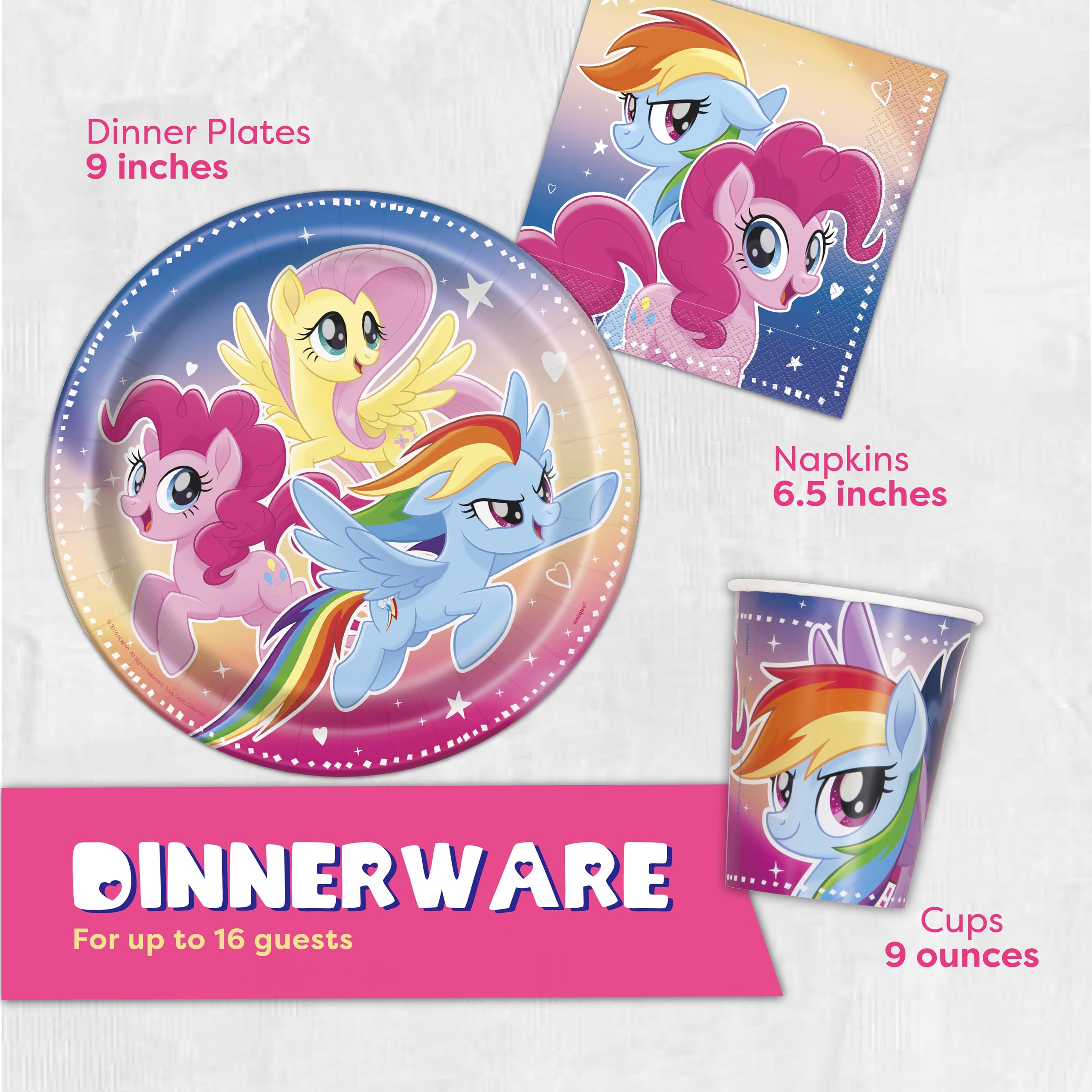 Unique My Little Pony cups keep drinks mess-free for kids.