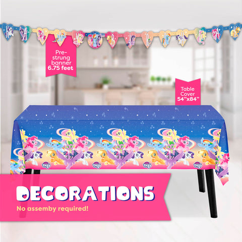 Unique My Little Pony 9-inch plates hold snacks and meals with ease.