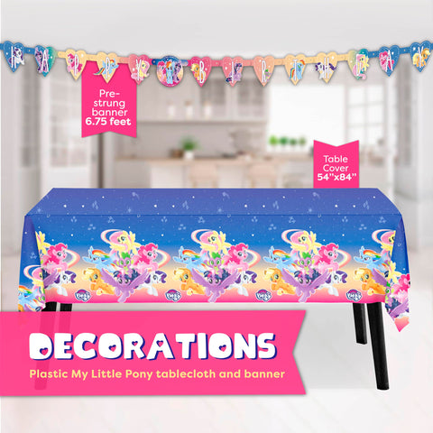 Unique My Little Pony 9-inch plates and napkins for easy serving