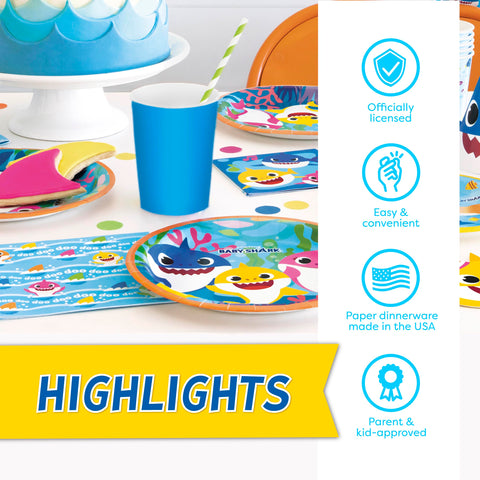 Unique Officially Licensed Baby Shark pack for authentic licensed styling.
