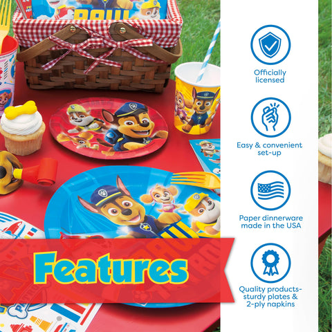 Unique Paw Patrol 9-inch plates suitable for main courses