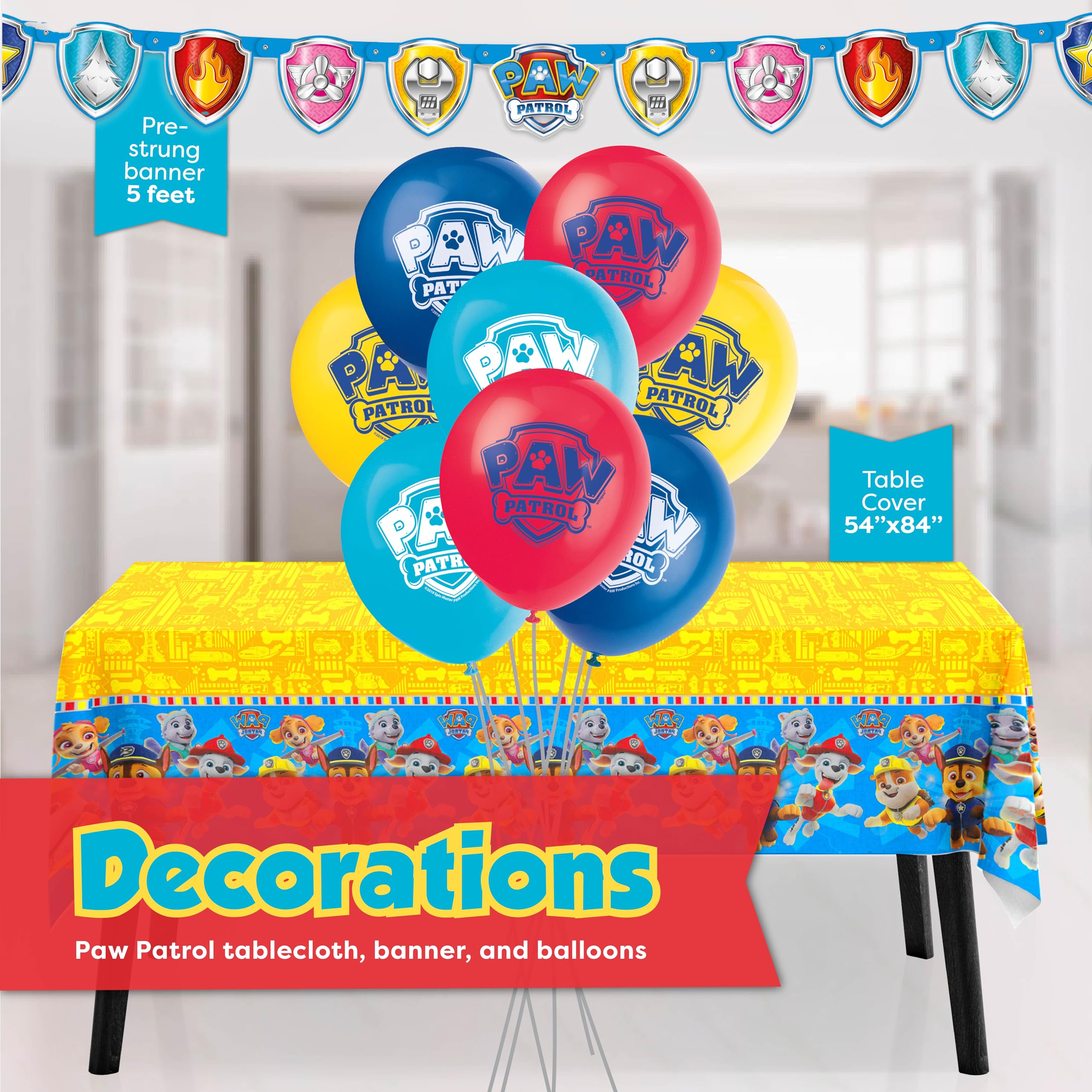 Unique Paw Patrol balloons pack creates colorful decor and photo-worthy moments.