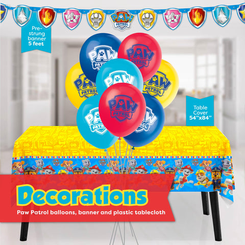 Unique Paw Patrol balloons set adds color and party flair