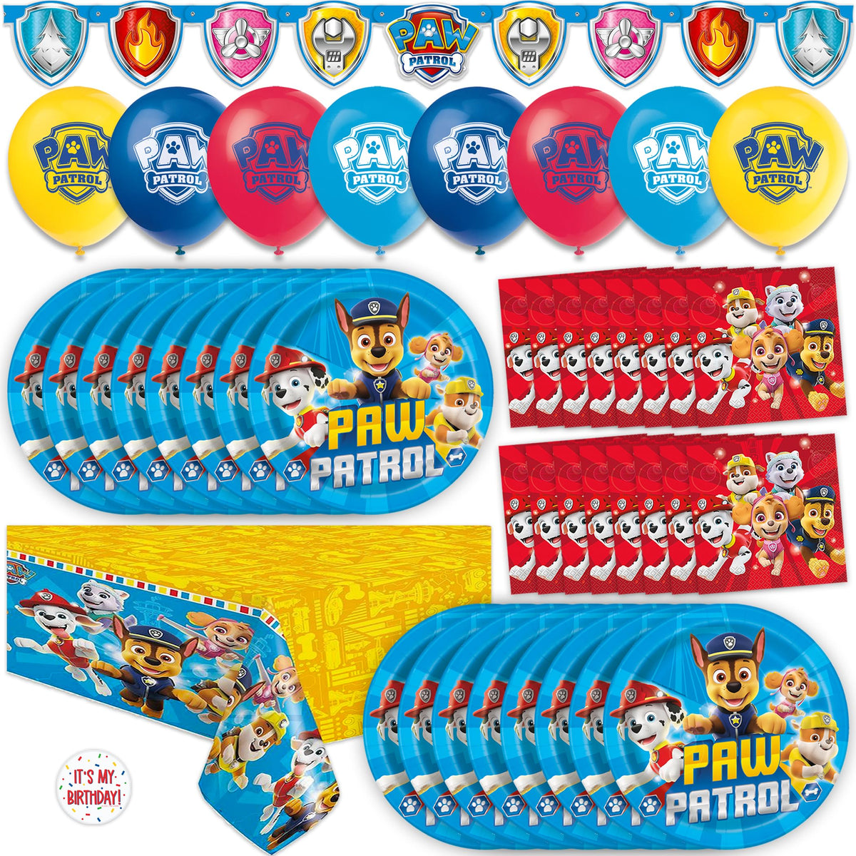 Unique Paw Patrol banner 5-foot centerpiece for a lively party backdrop