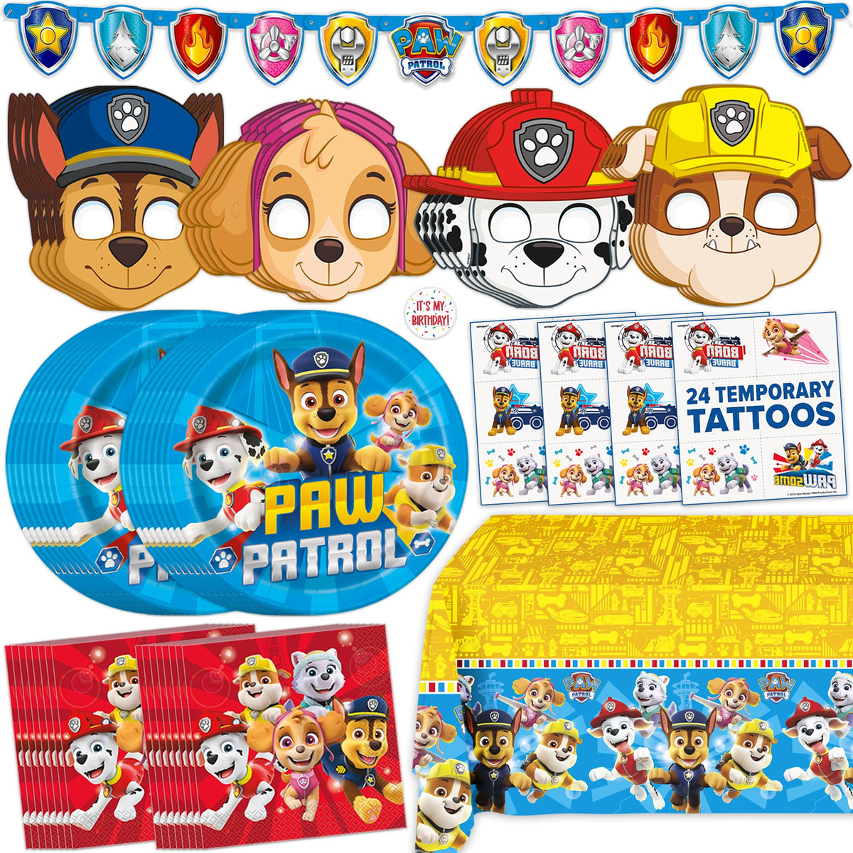 Unique Paw Patrol banner 5-foot decor for vibrant party visuals and photo moments.
