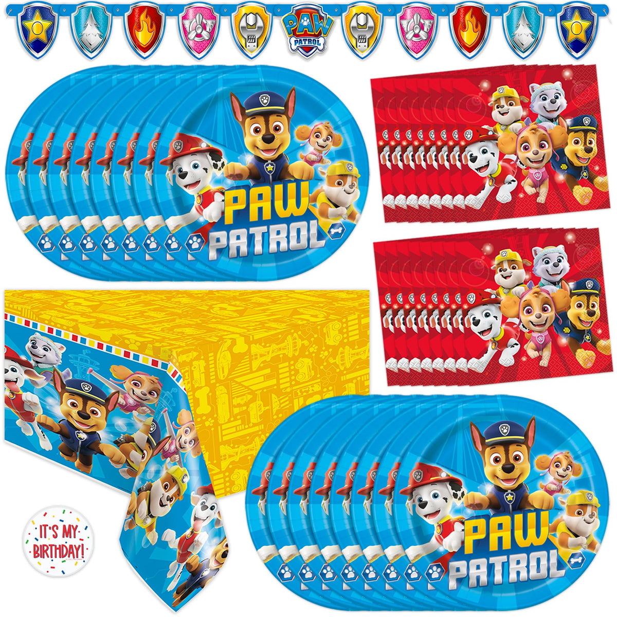 Unique Paw Patrol banner 5ft decorative centerpiece for birthday celebrations.