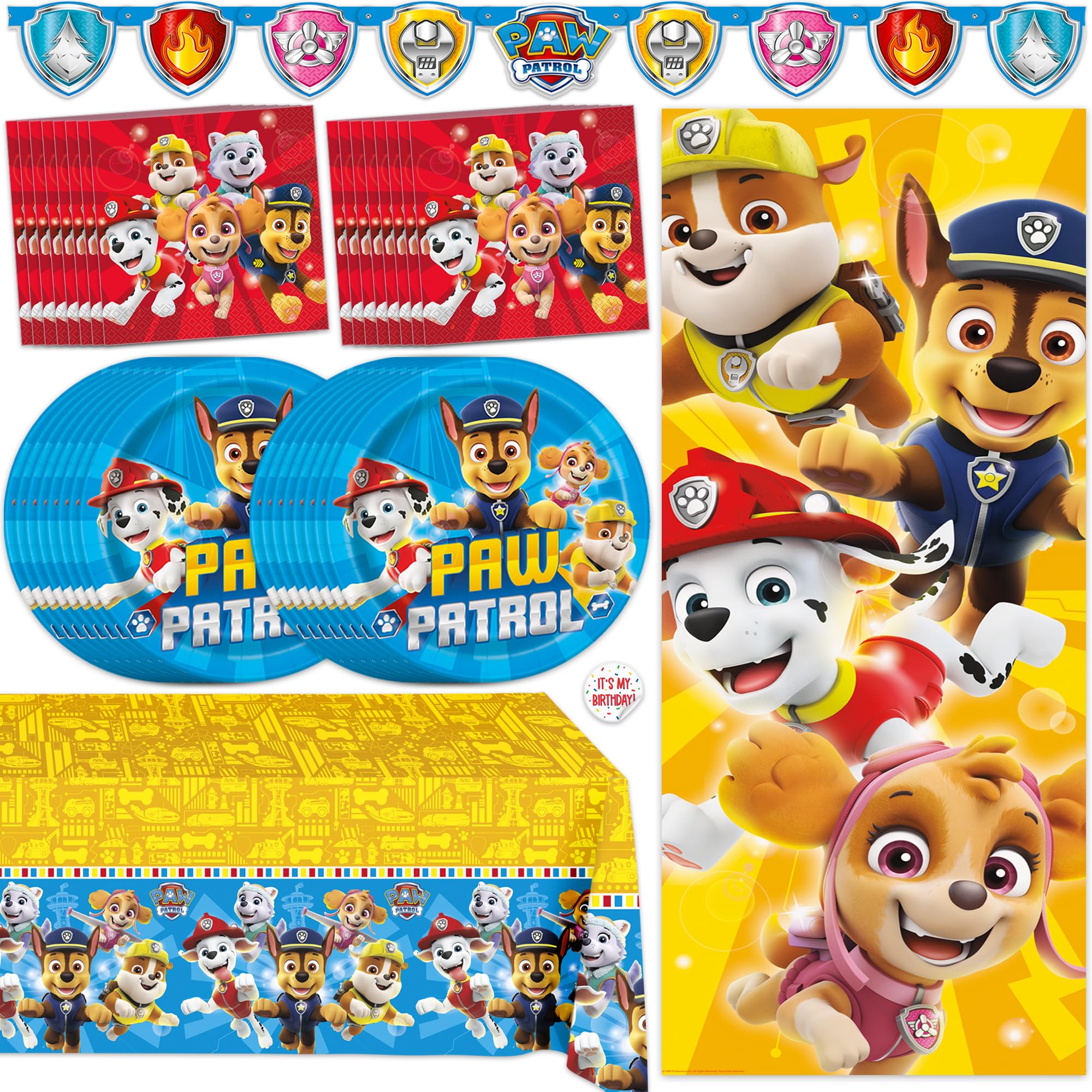 Unique Paw Patrol banner for festive party entrance and photos