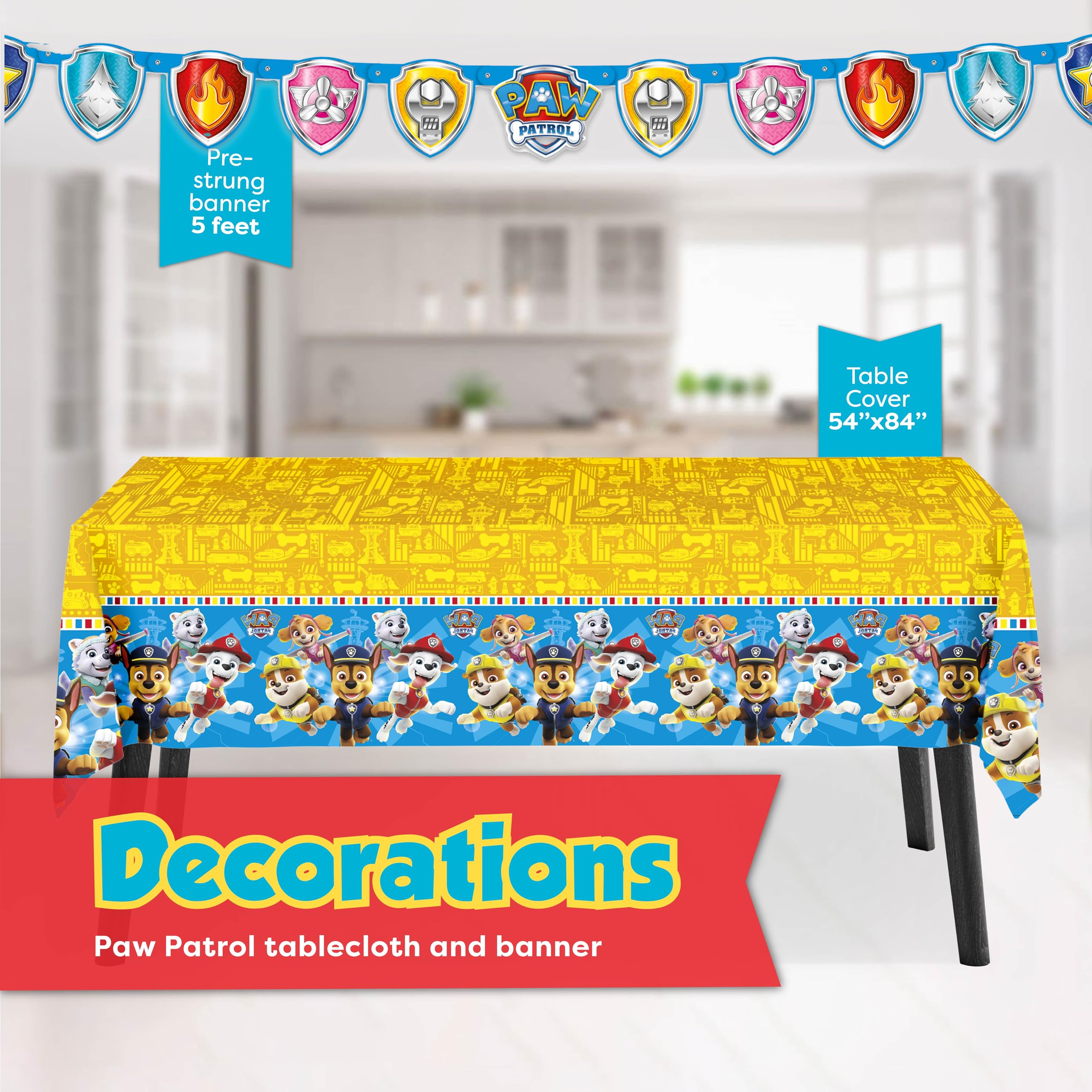 Unique Paw Patrol character masks invite active party games and costumes.
