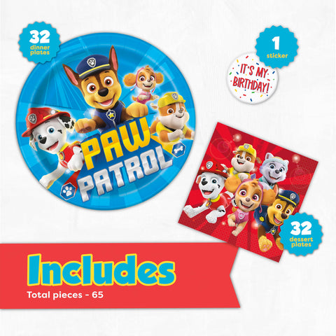 Unique Paw Patrol napkins 6.5-inch ready to catch spills