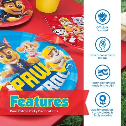 Unique Paw Patrol napkins reliable and festive for mess-free serving