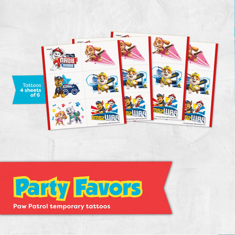 Unique Paw Patrol plates 9-inch support pizza and cake with sturdy paperware.