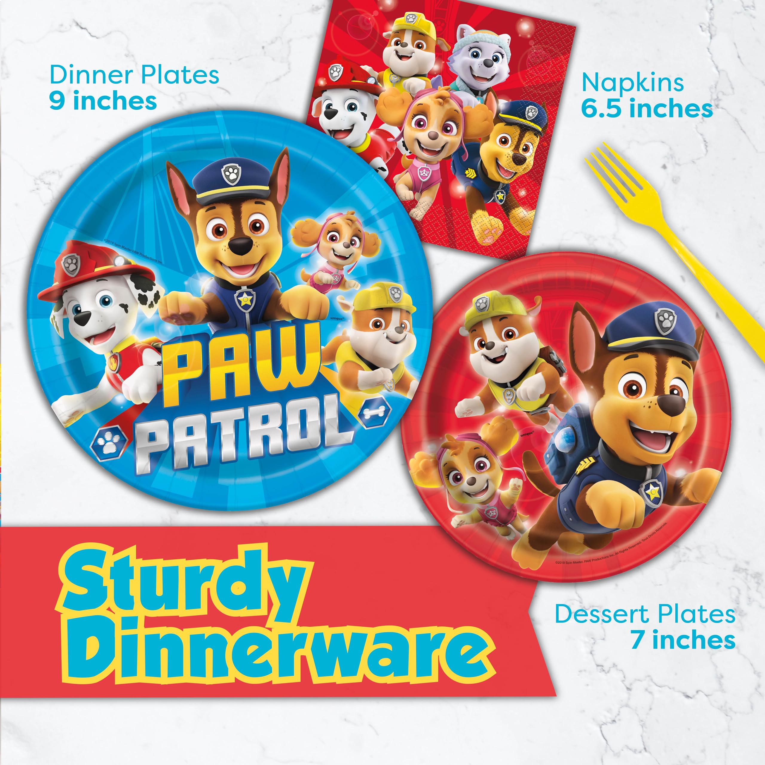 Unique Paw Patrol 9-inch plates help mealtime stay mess-free