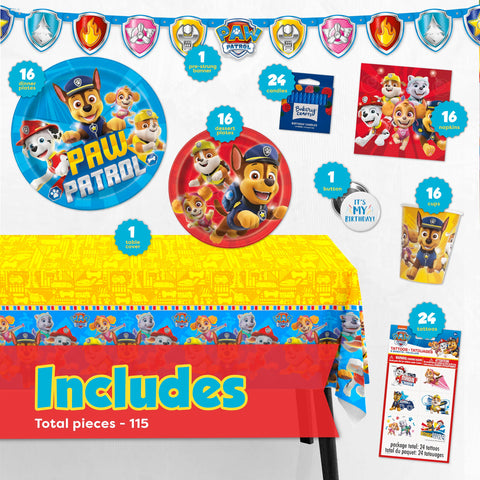 Unique Paw Patrol shield pennant banner adds festive party corners