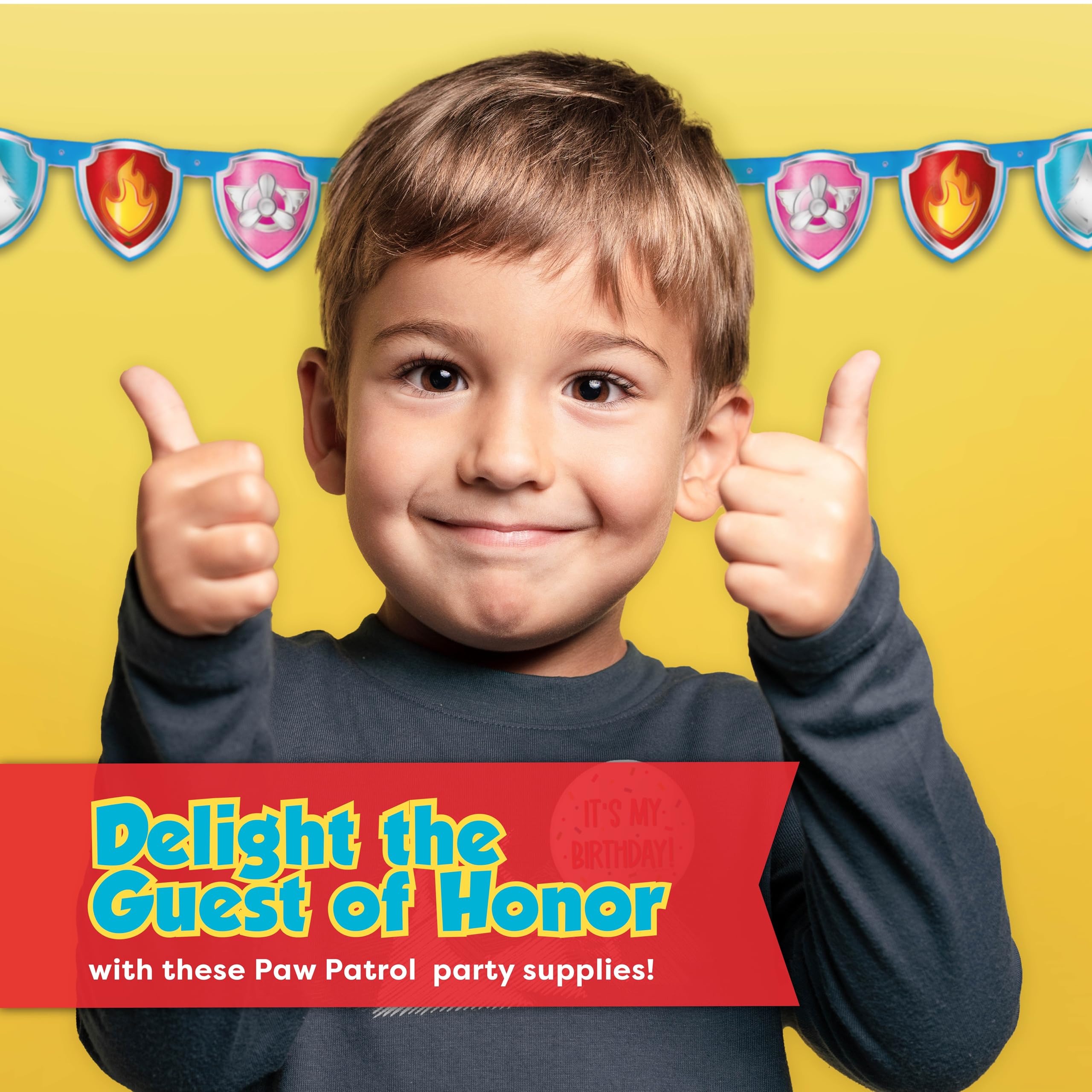 Unique Paw Patrol sticker Its My Birthday adds personal touch
