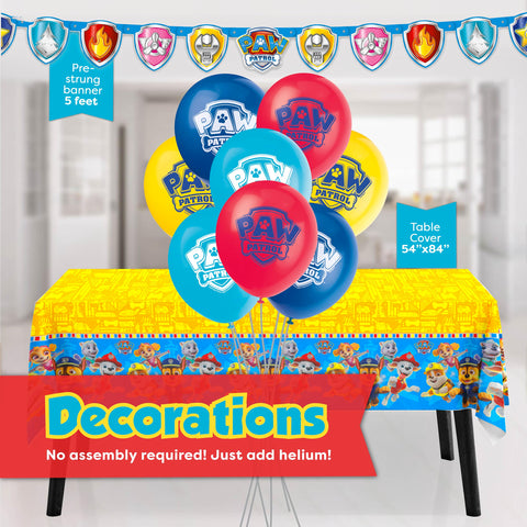 Unique Paw Patrol tablecloth 54x84 inches protects surfaces during celebrations