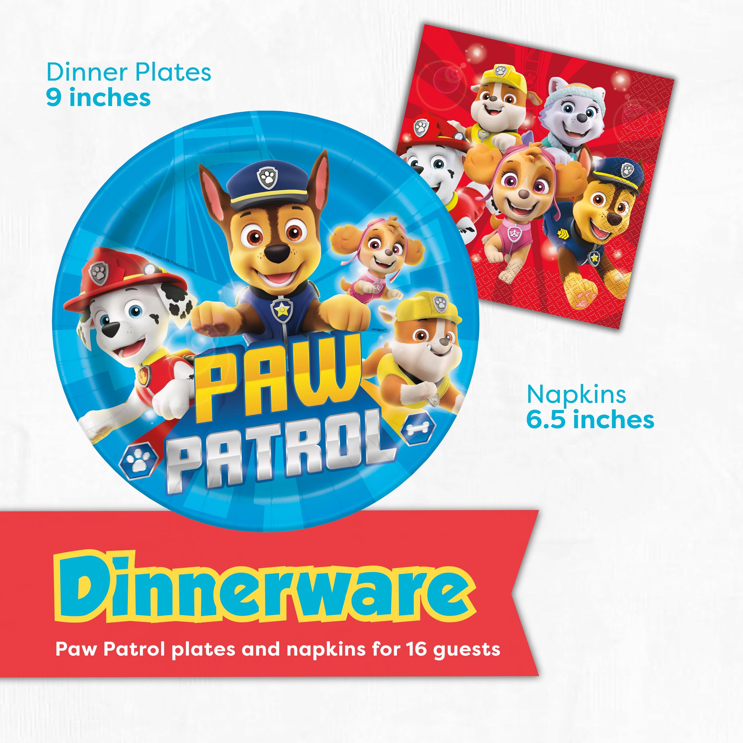 Unique Paw Patrol tattoos sheets offer quick, fun party activities for guests.
