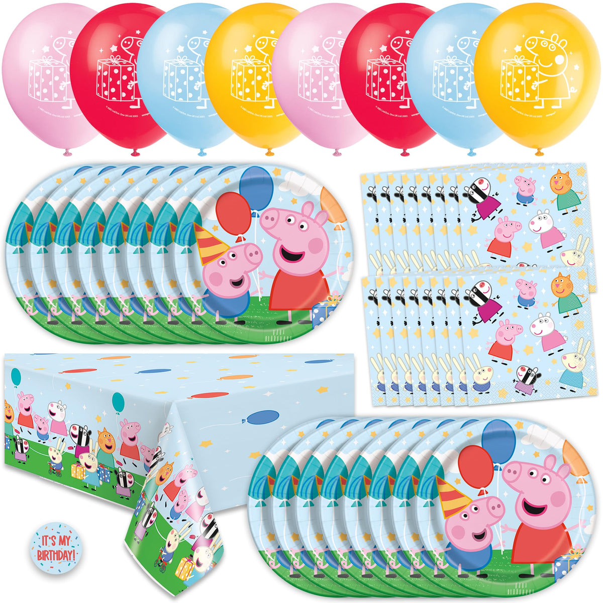 Unique Peppa Pig 12-inch balloons for a playful birthday ambiance.