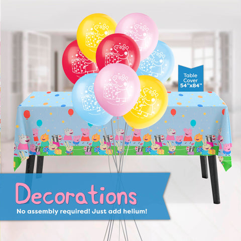 Unique Peppa Pig 9-inch plates ideal for pizza and cake.