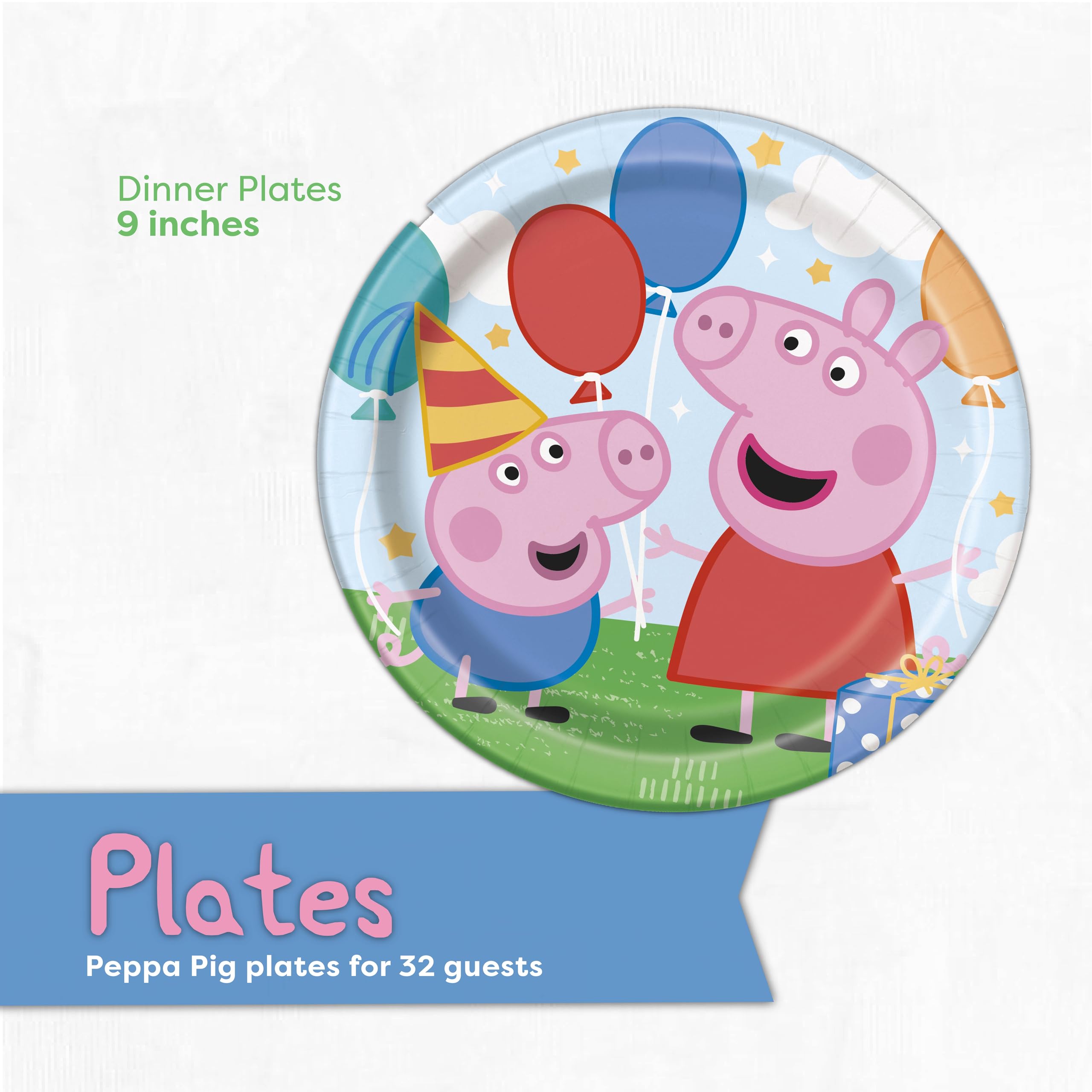Unique Peppa Pig It's My Birthday sticker for personalization.