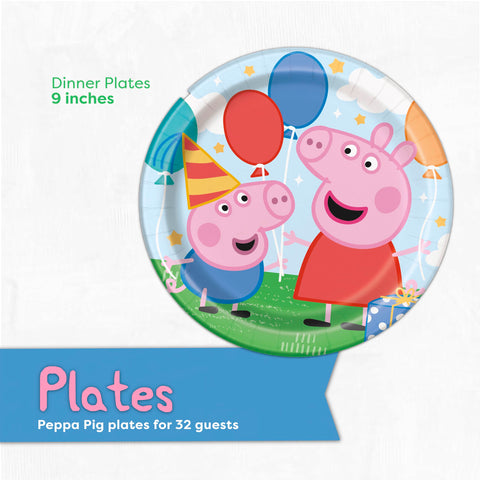 Unique Peppa Pig It's My Birthday sticker for personalization.
