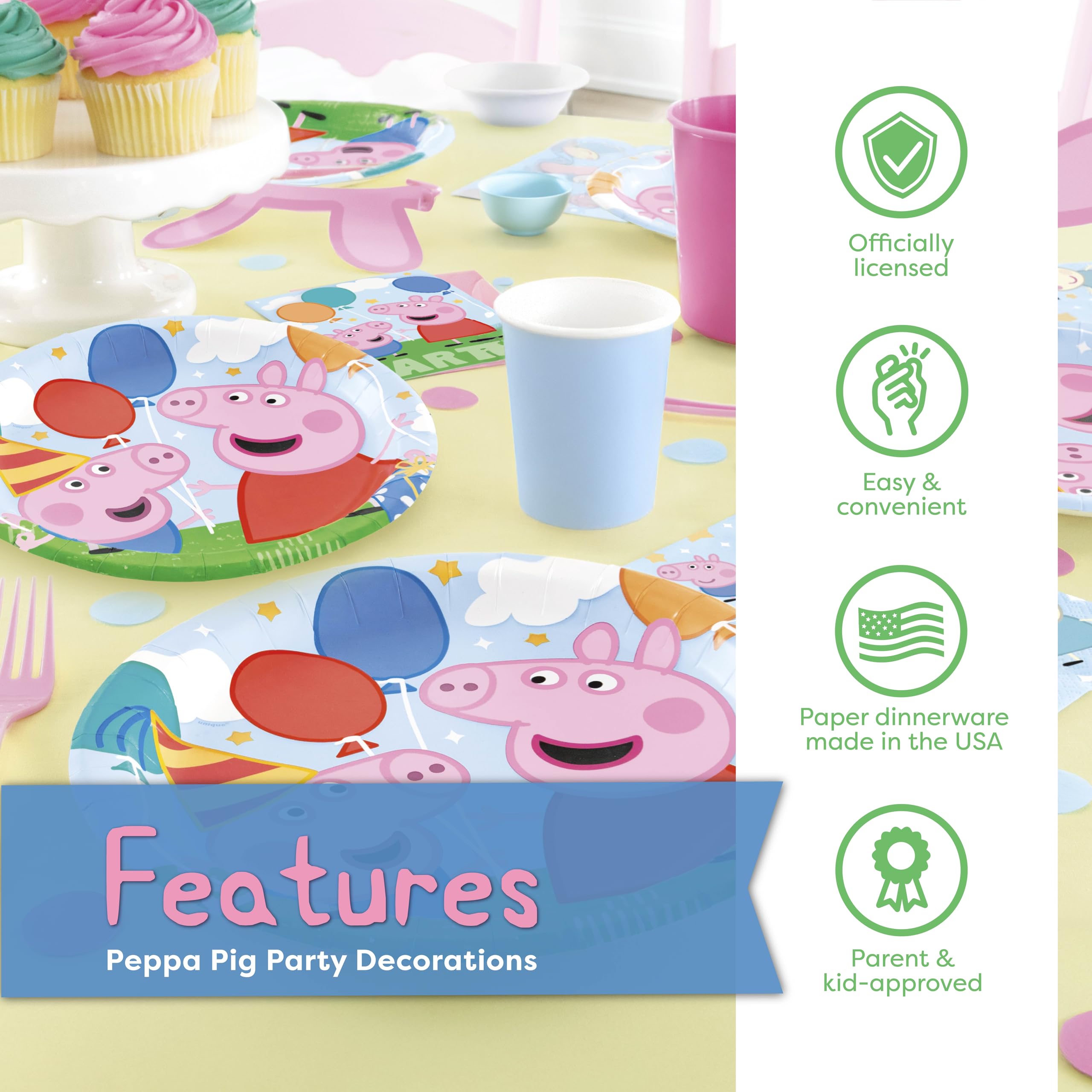 Unique Peppa Pig packaging, officially licensed design.
