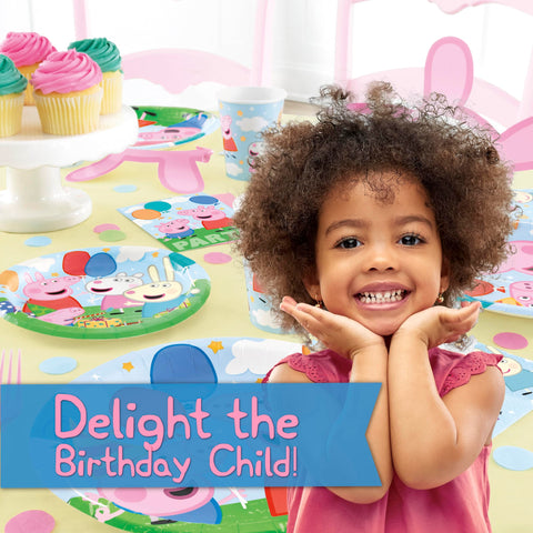 Unique Peppa Pig party decorations kit complete setup.