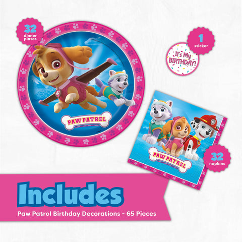 Unique Paw Patrol napkins 6.5-inch, absorbent and party-ready