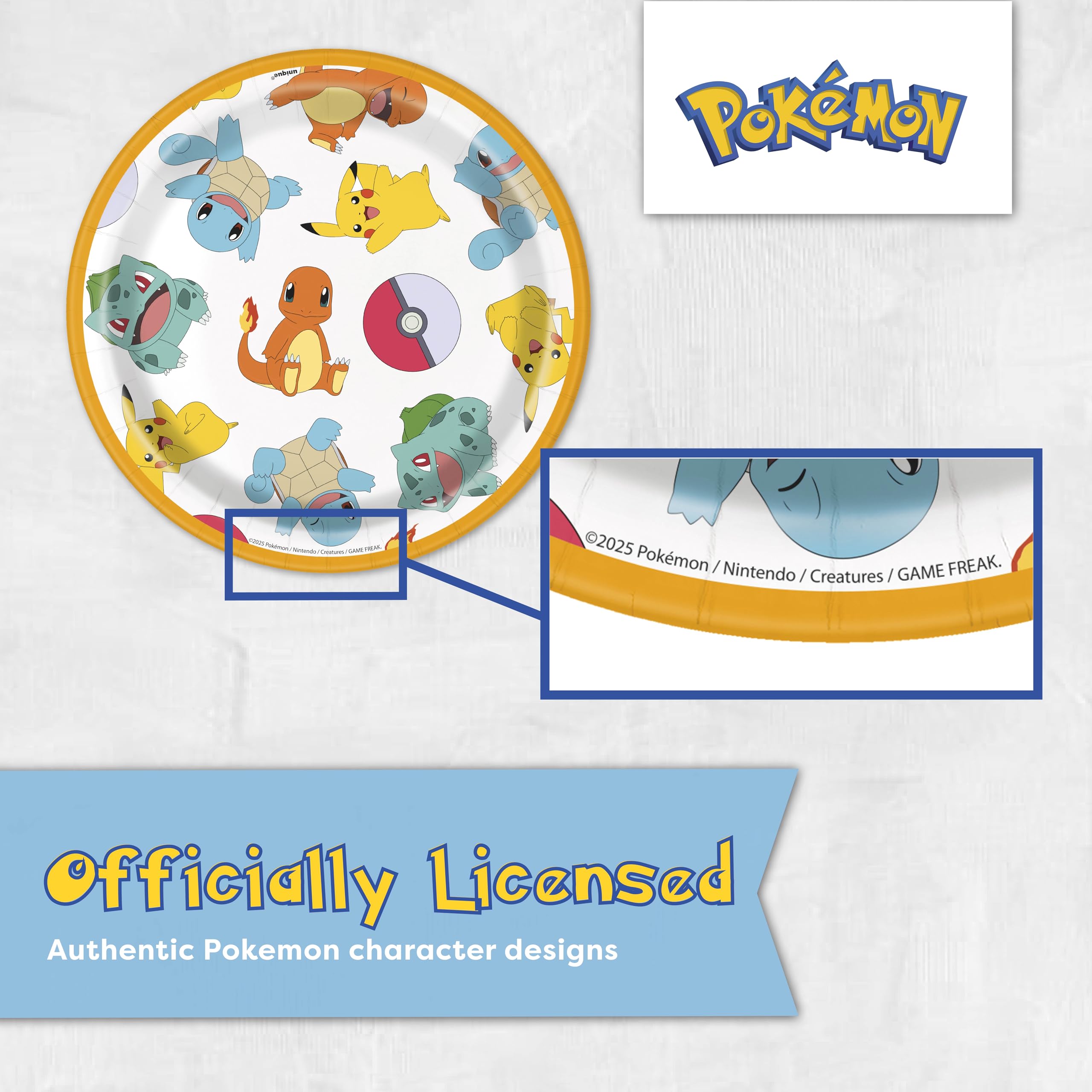 Unique Pokemon birthday sticker adds a finishing touch to goody bags and decor