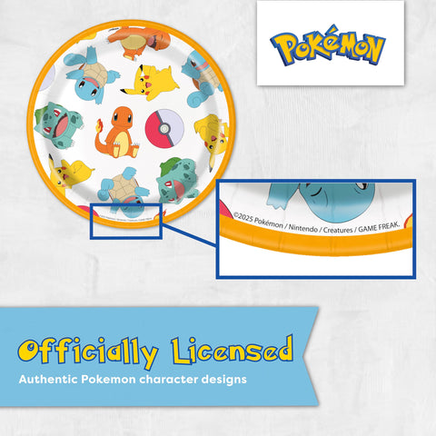 Unique Pokemon birthday sticker adds a finishing touch to goody bags and decor