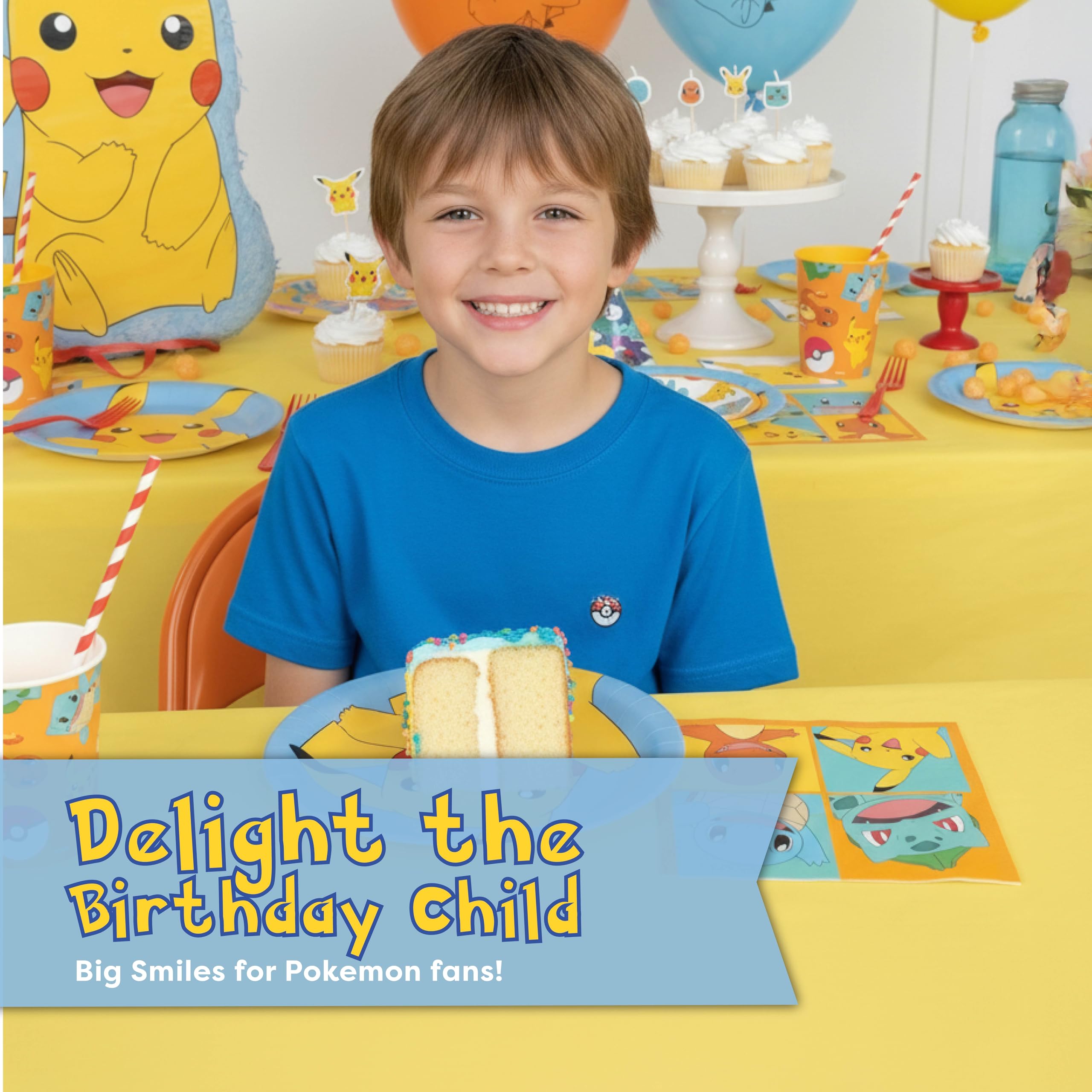 Unique Pokemon decor scene helps guests immerse in a themed experience.
