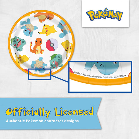 Unique Pokemon forks make serving easy during the celebration.
