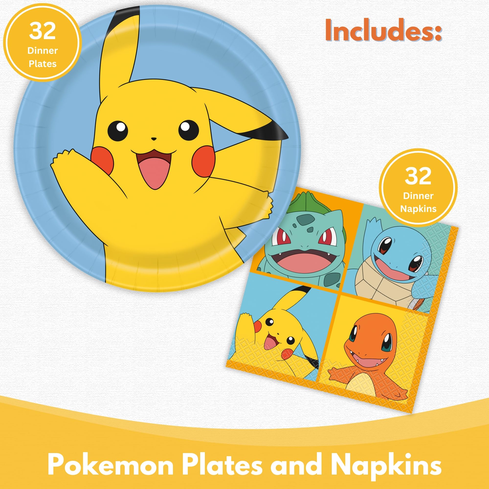 Unique Pokemon party decor display creates a lively, immersive party atmosphere.