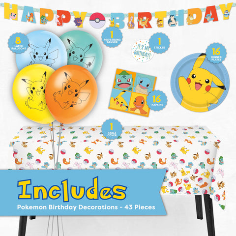 Unique Pokemon 9-inch plates handle pizza and cake without leaks.