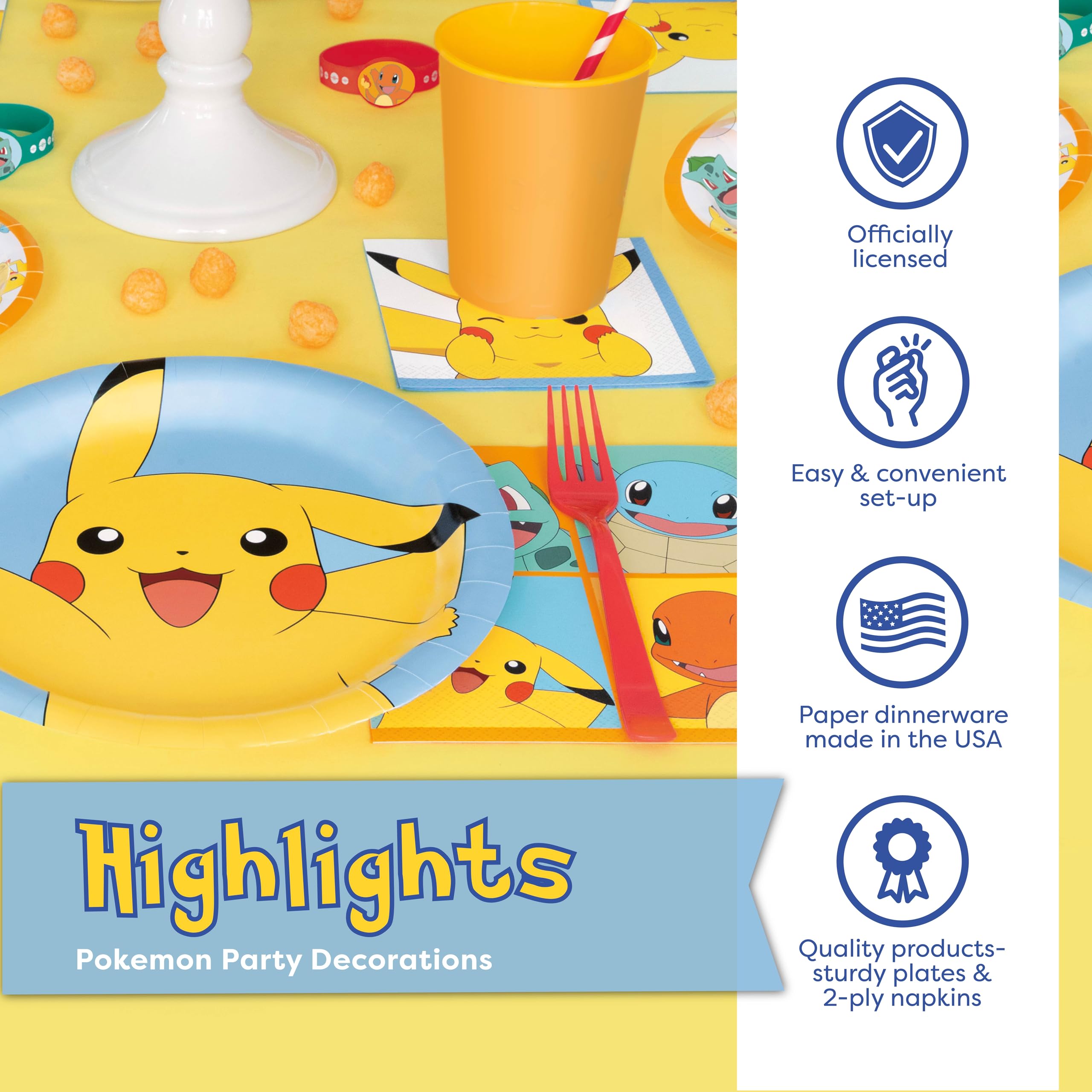 Unique Pokemon sticker It's My Birthday adds festive branding.