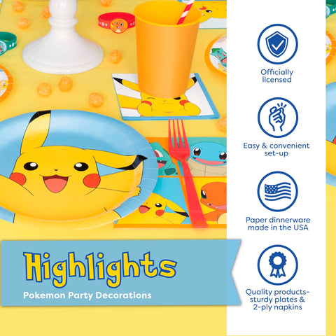 Unique Pokemon sticker It's My Birthday adds festive branding.