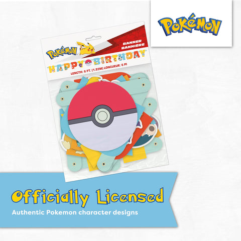 Unique Pokemon sticker adds a special birthday keepsake to the celebration.