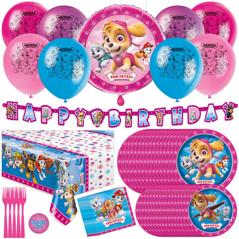 Unique Skye Paw Patrol foil balloon adds instant focal point for photos.