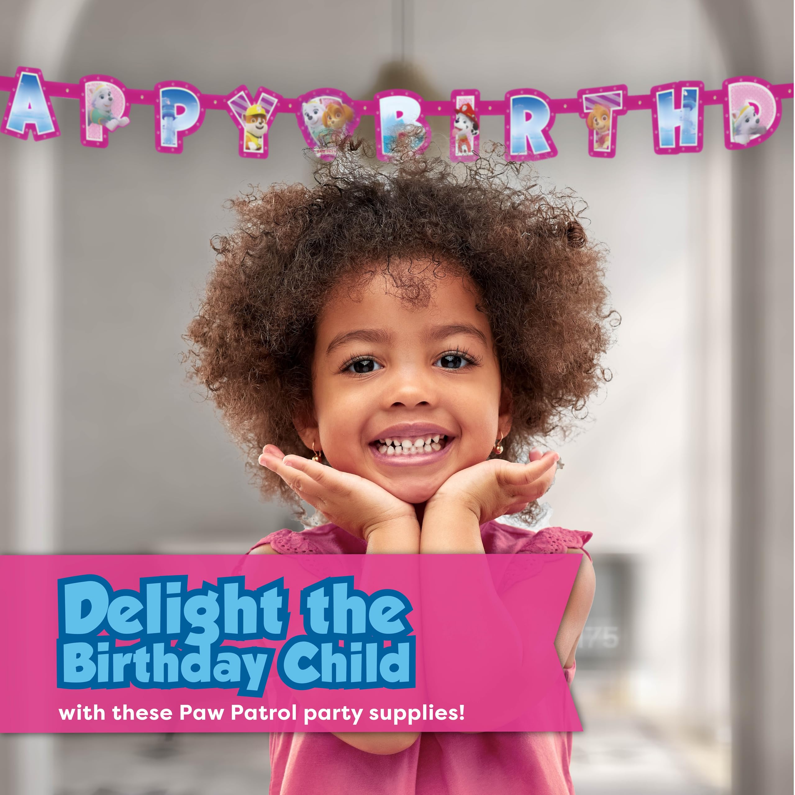 Unique Skye Paw Patrol decor set for a cohesive party look