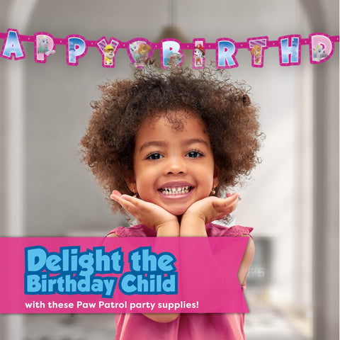 Unique Skye Paw Patrol decor set for a cohesive party look