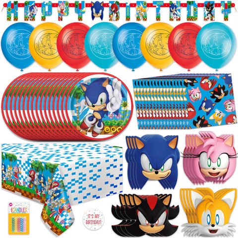 Unique Sonic balloons 12-inch inflates for bright party decor and festive vibes.