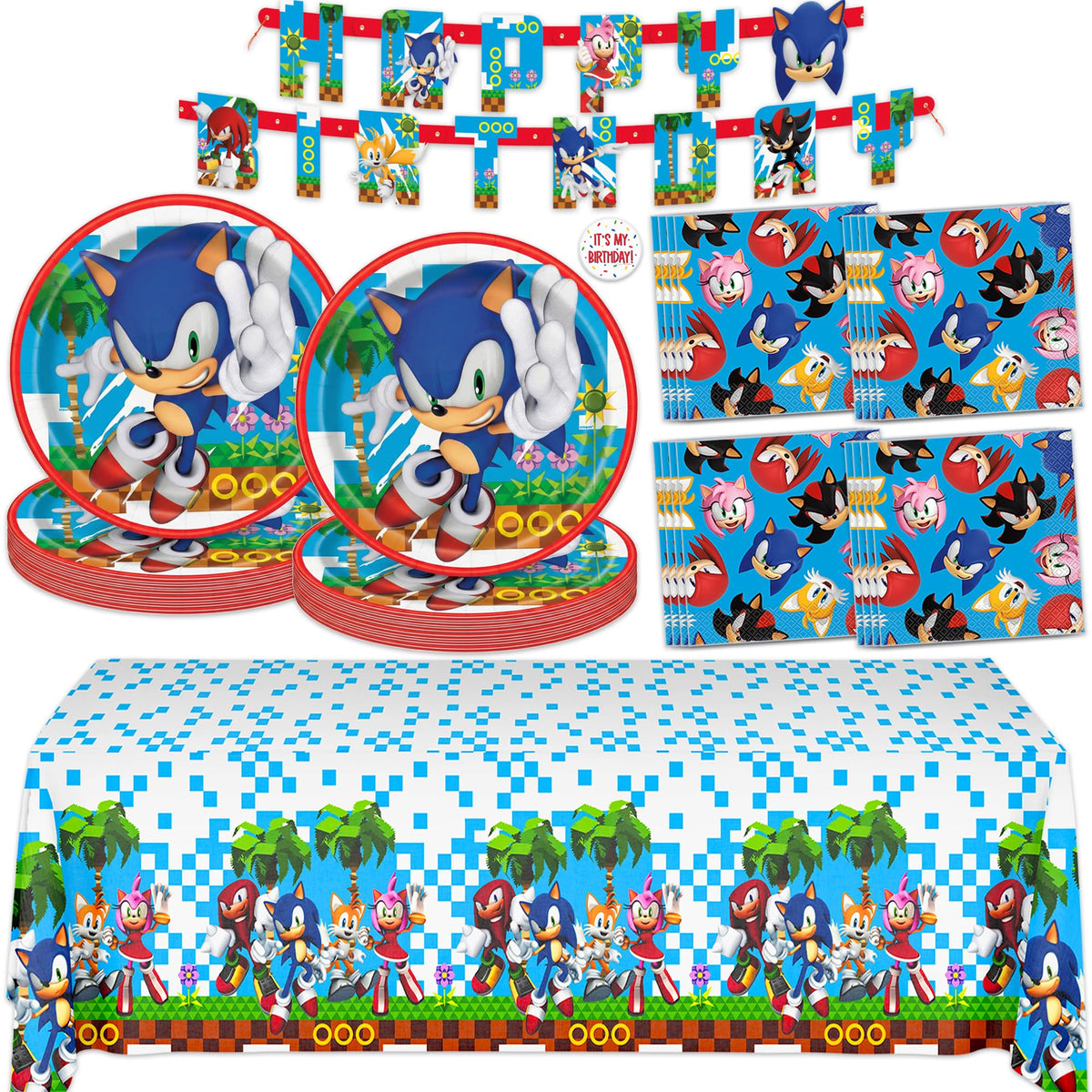 Unique Sonic banner 6.25ft adds festive flair to your party setup.