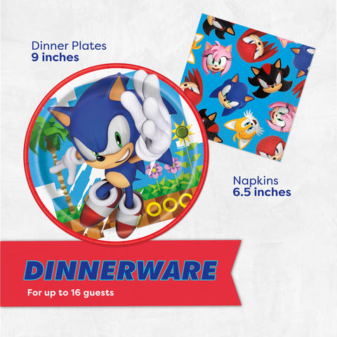 Unique Sonic character masks for interactive party activities