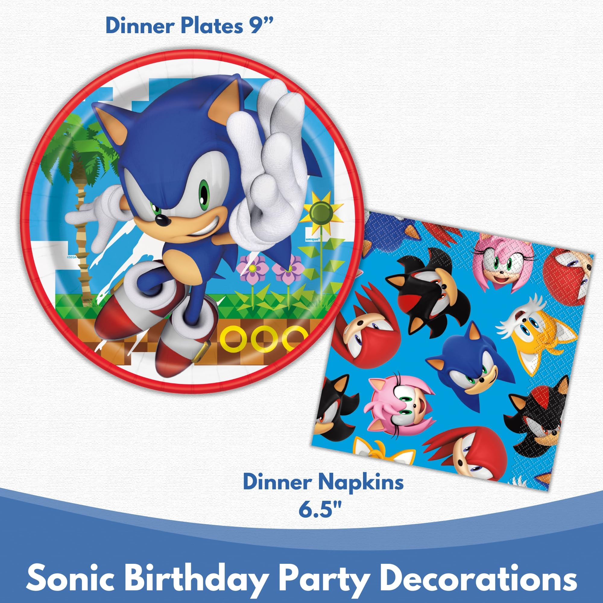 Unique officially licensed Sonic logo banner for authentic branding
