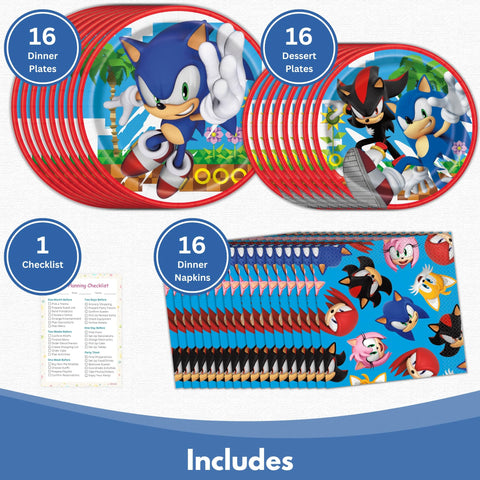 Unique Sonic 7-inch cake plates for desserts and easy serving.