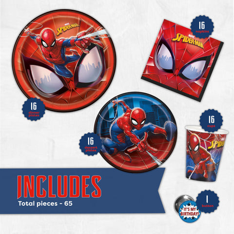 Unique Spiderman birthday pack cups provide sturdy drinkware for juice or soda
