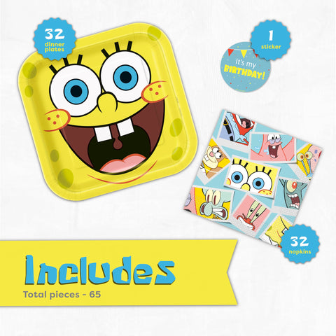 Unique Spongebob napkins 6.5-inch absorbent and reliable.