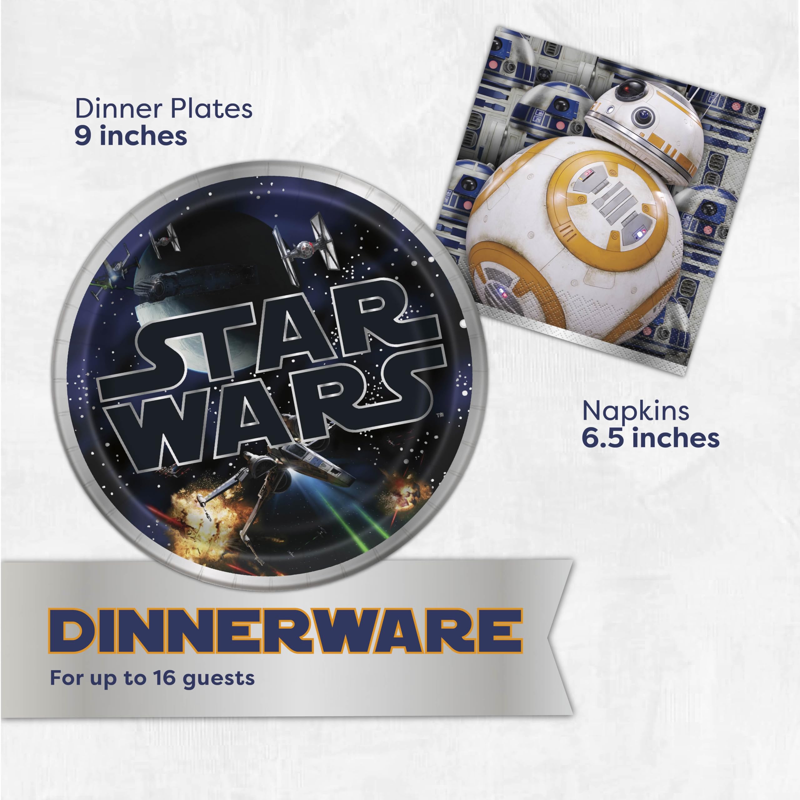 Unique Star Wars banner elevates the party vibe.
