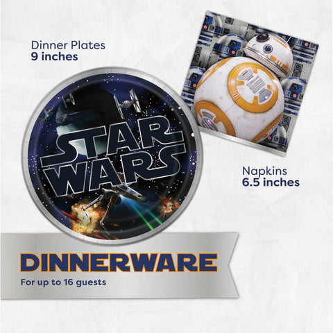 Unique Star Wars banner elevates the party vibe.