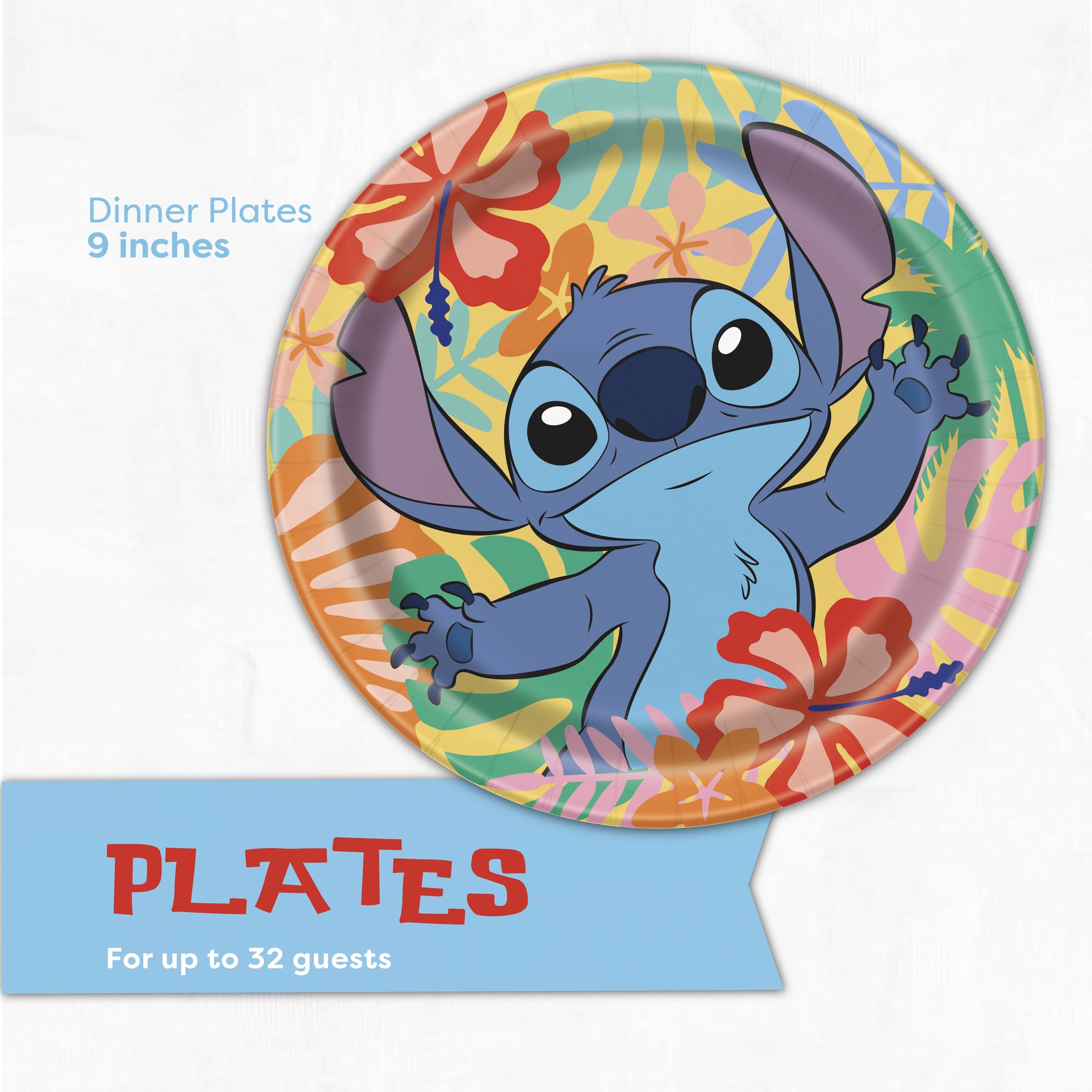 Unique Stitch birthday sticker honors the guest of honor.